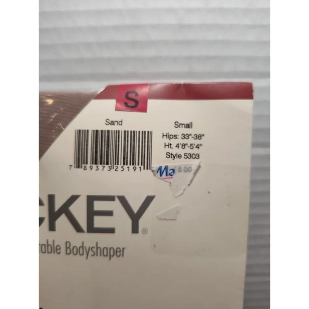 JOCKEY Bodyshaper‎ Control Top Sandalfoot PANTYHOSE Size Small Color Sand NOS